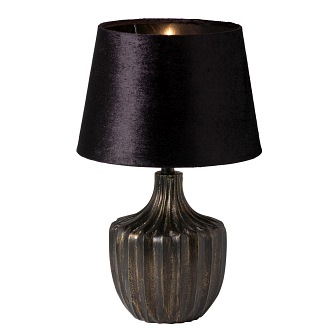 Lampa stołowa Paula antyczny mosiądz (podstawa)